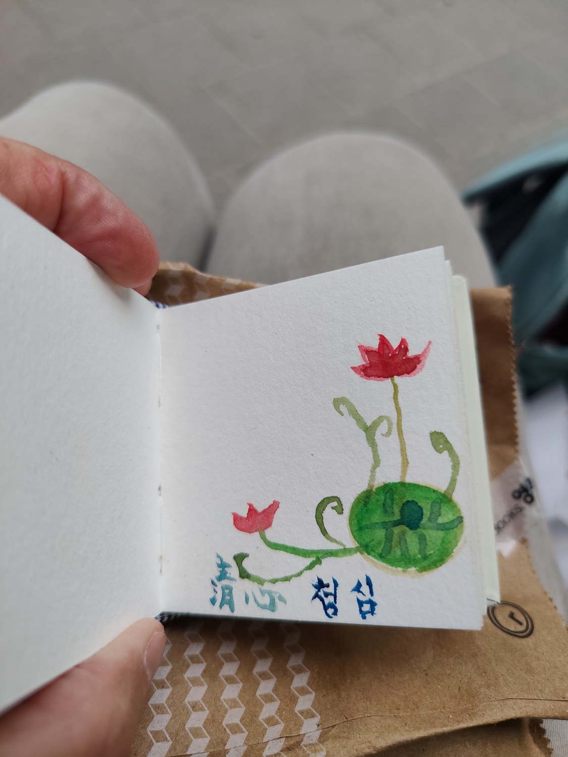 Ein Aquarell von Cheong Shim