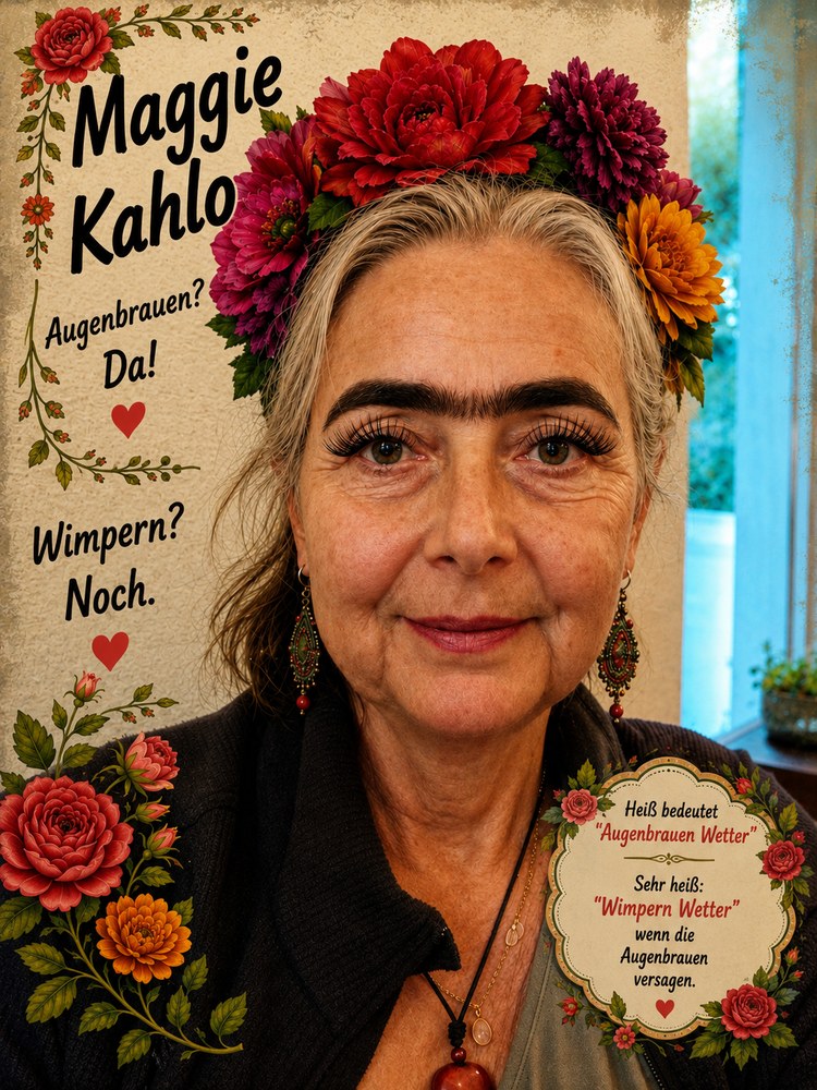 Wimpernwetter – Flucht in den Kühlraum