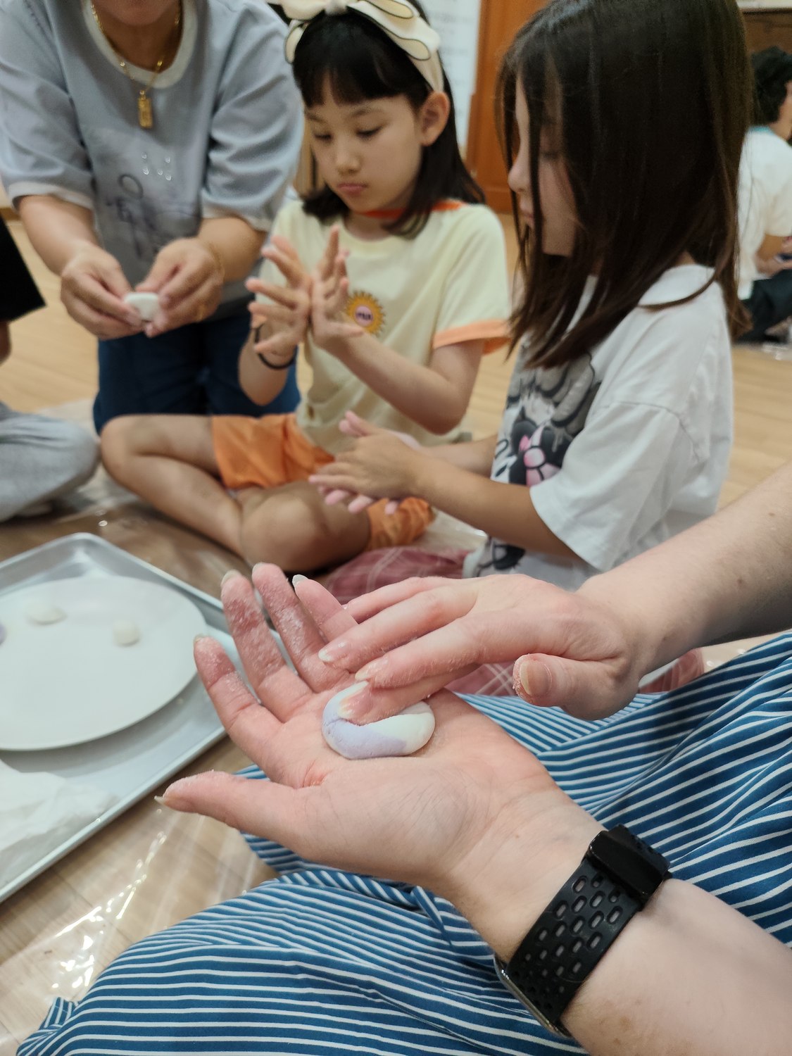 Songpyeon in der Tempelschule